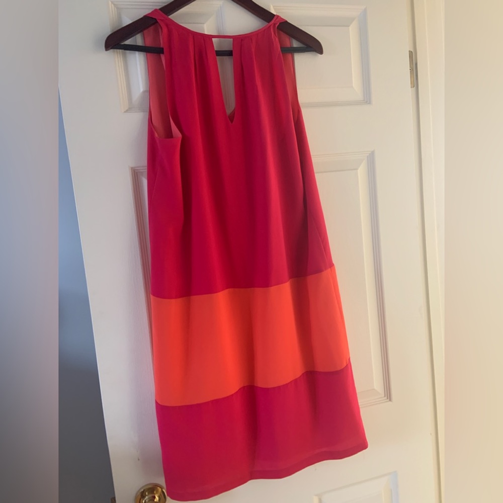 Fuchsia/ orange fantastic color combo sun dress